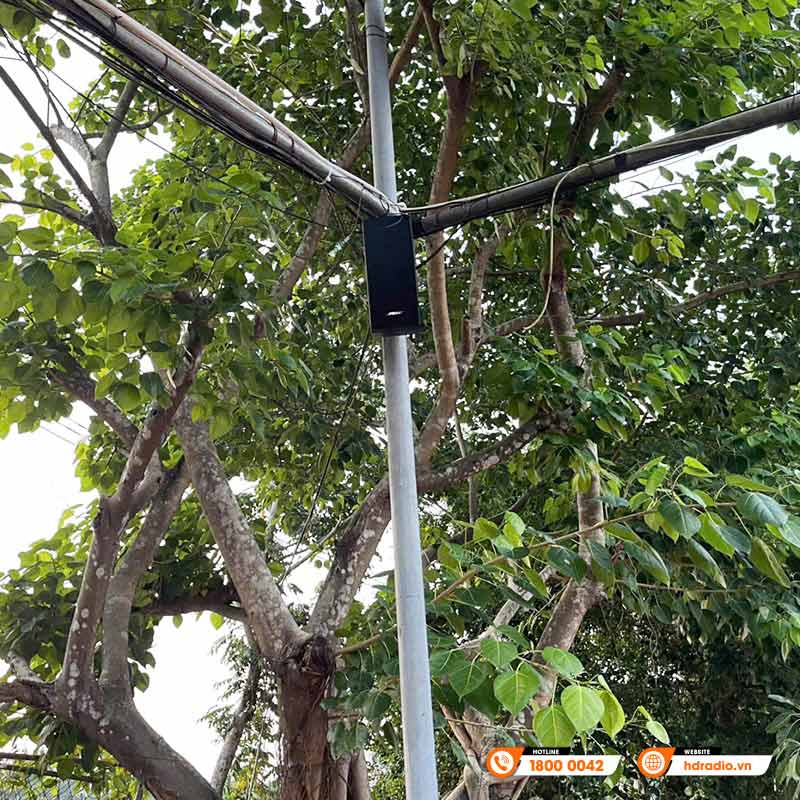 Hệ thống âm thanh thông báo tại đền Ông Hoàng Mười ở Nghệ An