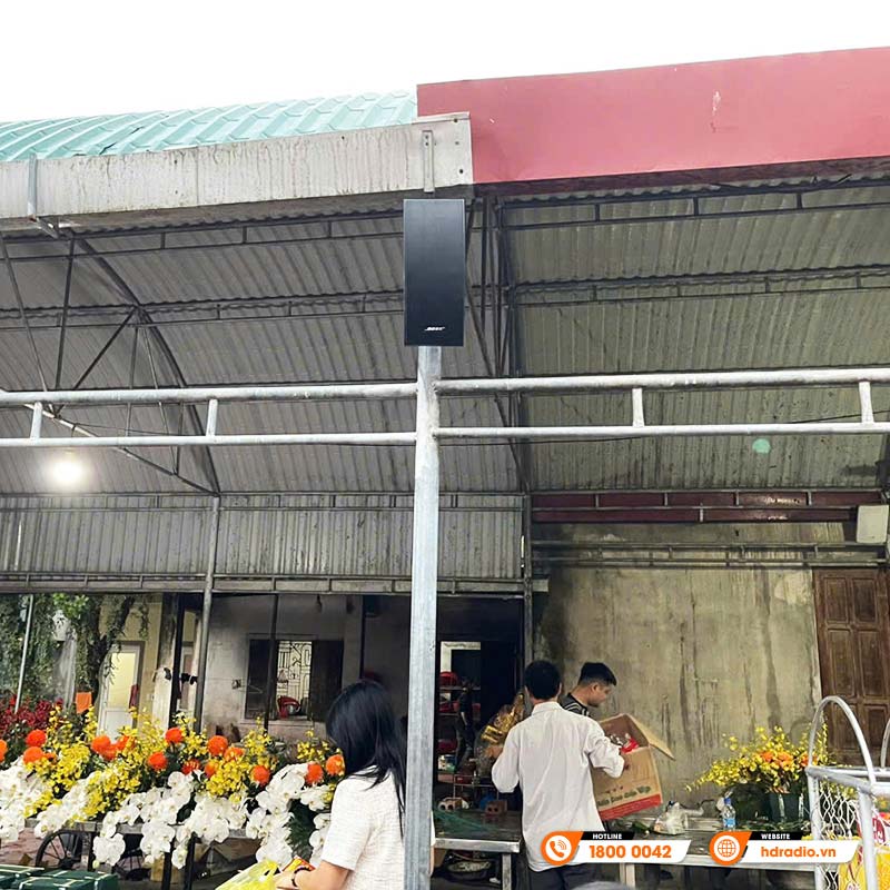 Hệ thống âm thanh thông báo tại đền Ông Hoàng Mười ở Nghệ An