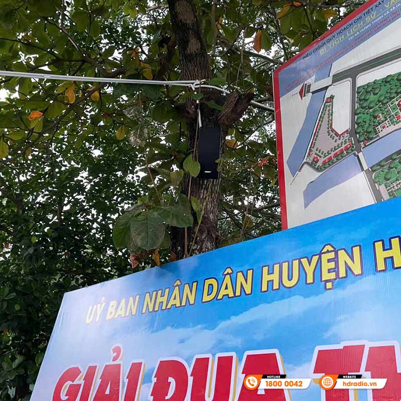 Hệ thống âm thanh thông báo tại đền Ông Hoàng Mười ở Nghệ An