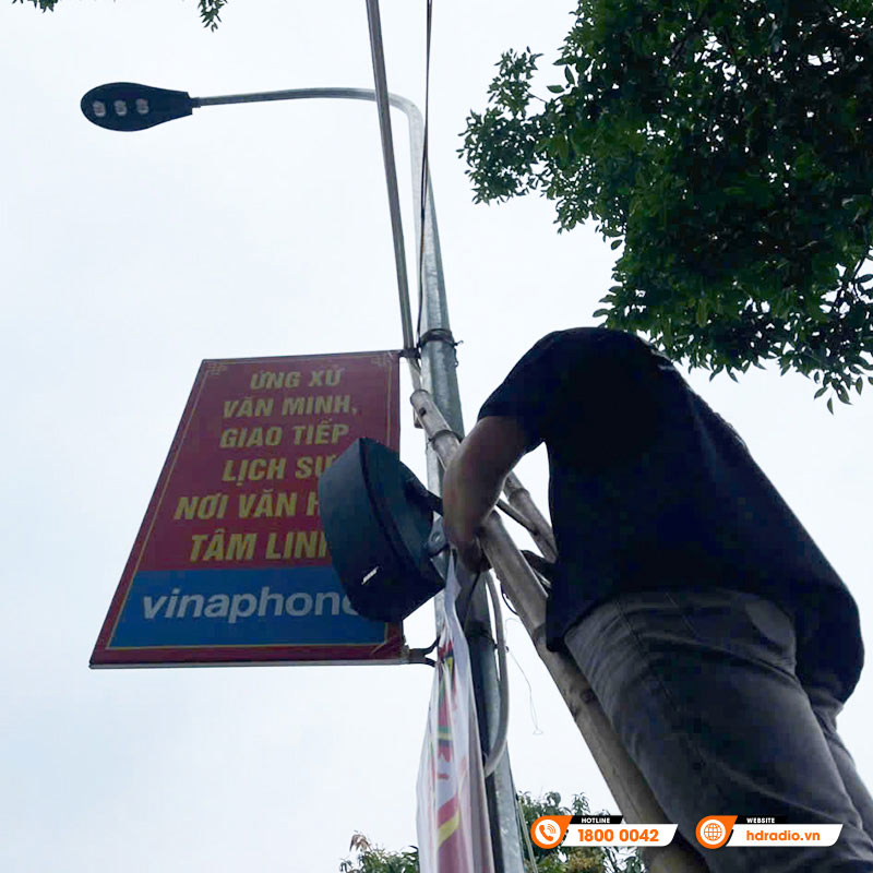 Hệ thống âm thanh thông báo tại đền Ông Hoàng Mười ở Nghệ An