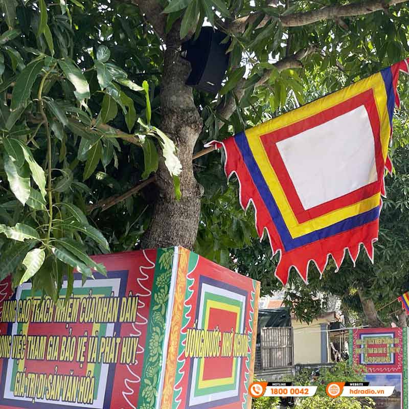 Hệ thống âm thanh thông báo tại đền Ông Hoàng Mười ở Nghệ An