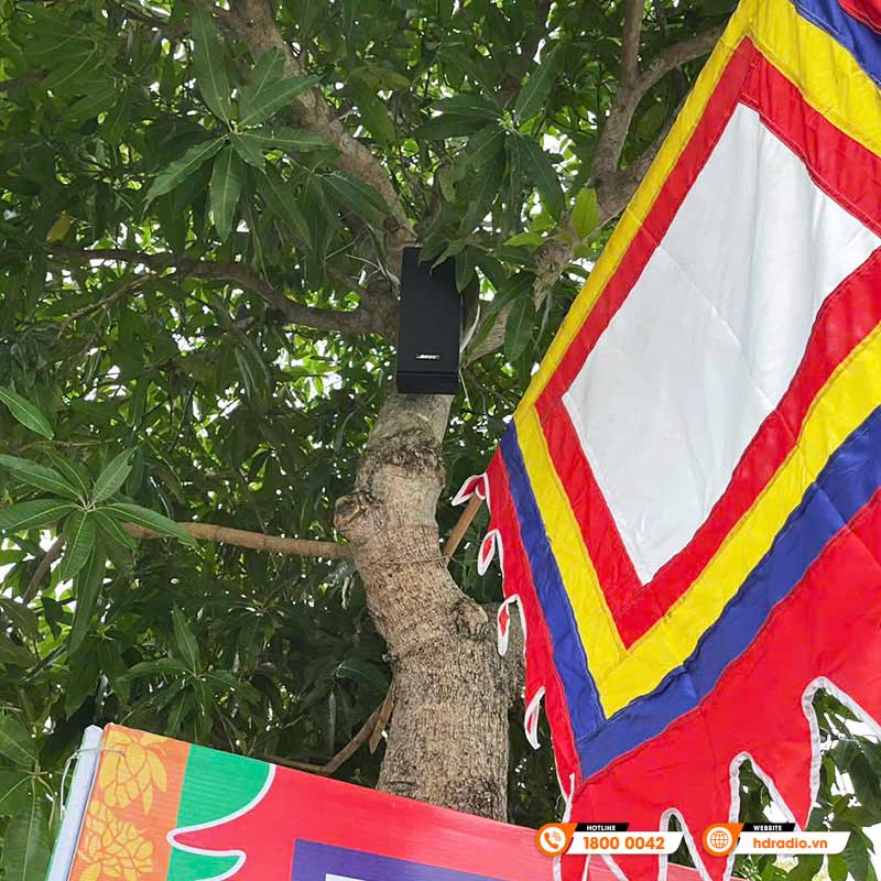 Hệ thống âm thanh thông báo tại đền Ông Hoàng Mười ở Nghệ An