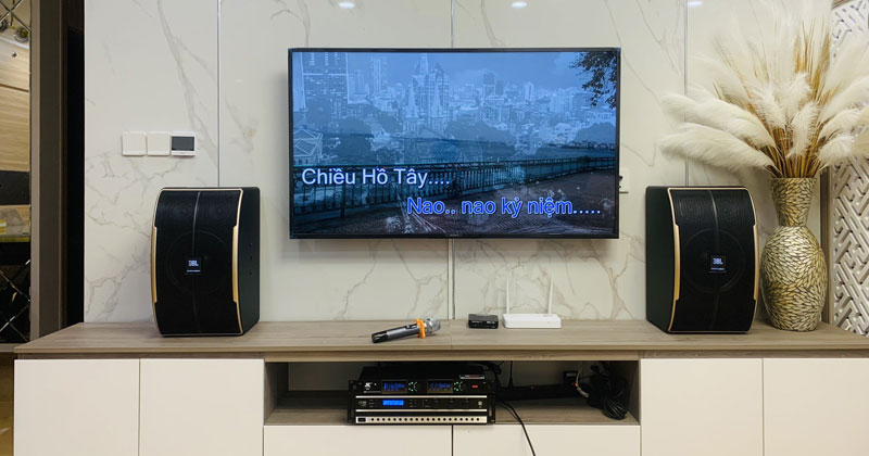 Lắp dàn karaoke cho anh Sơn ở Nam Từ Liêm, Hà Nội (Pasion 10, Kiwi PD 8000, JKAudio K300)