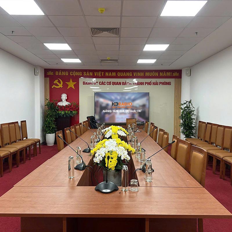 Hệ thống âm thanh phòng họp của Trung tâm Chính Trị - Hành Chính ở Hải Phòng 