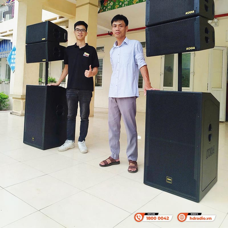 Hệ thống âm thanh sân khấu tại Trường tiểu học Trác Văn