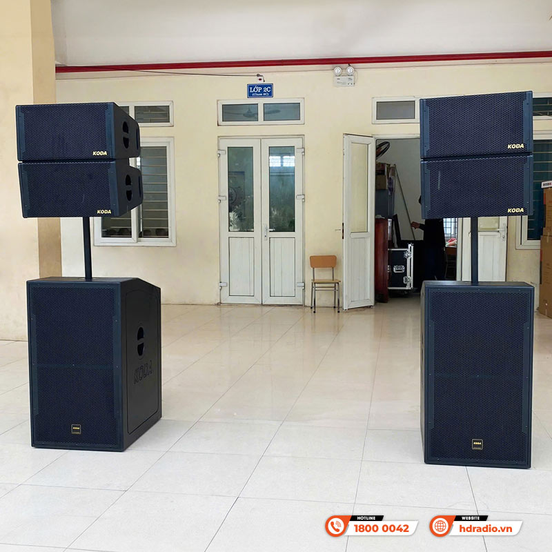 Hệ thống âm thanh sân khấu tại Trường tiểu học Trác Văn