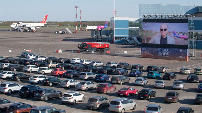 rạp chiếu phim ngoài trời 