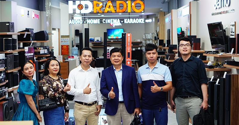 Đoàn đại diện thương hiệu SONY Việt Nam sang thăm và làm việc tại HDRADIO