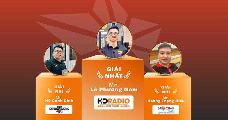 HDRADIO đạt Giải Nhất Cuộc Thi Bán Loa JBL Chính Hãng do PGI Tổ Chức