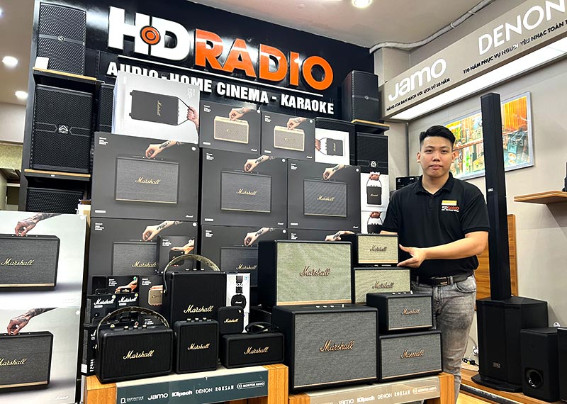 hdradio bán loa marshall chính hãng tem ASH