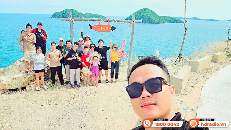 Nhân viên HDRadio tham quan tại Đảo Nam Du (Kiên Giang)