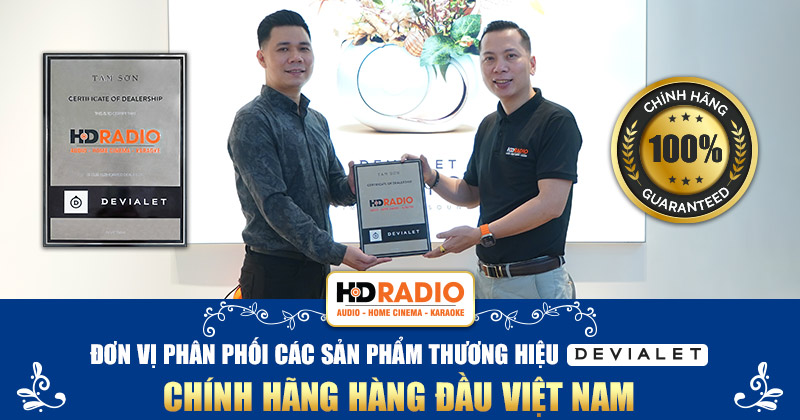 HDRadio là đơn vị phân phối các sản phẩm thương hiệu DEVIALET chính hãng hàng đầu Việt Nam