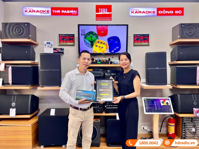 HDRadio đạt chứng nhận Đại Lý Ủy Quyền của SHURE