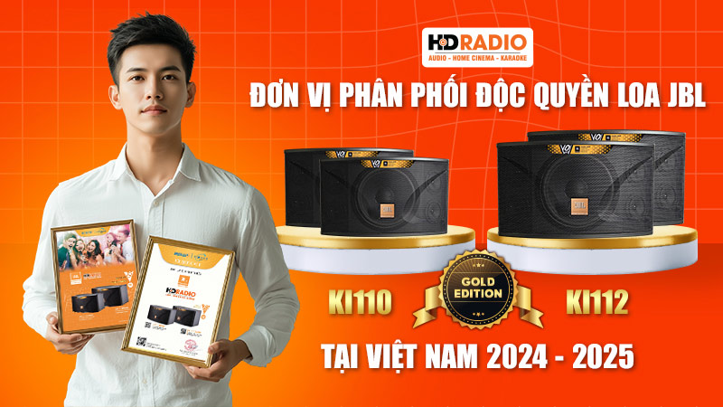 HDRadio - Đơn Vị Phân Phối Độc Quyền Loa JBL Ki110 và JBL Ki112 Gold Edition tại Việt Nam