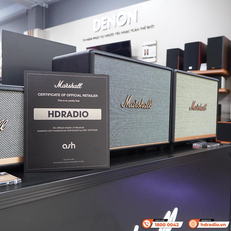 HDRadio Tiếp Tục Đón Nhận Danh Hiệu Đơn Vị Bán Loa Marshall Chính Hãng Uy Tín Nhất