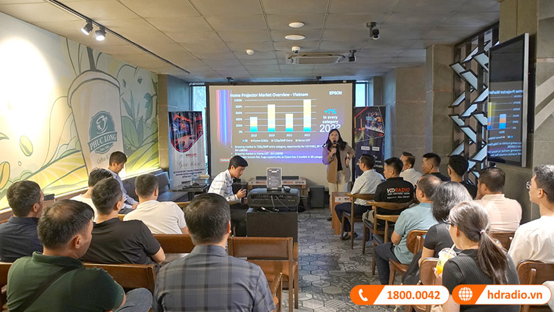 HDRadio & LOGICO & EPSON tổ chức sự kiện giới thiệu hệ thống âm thanh, trình chiếu phòng phim đẳng cấp HDRadio & LOGICO & EPSON tổ chức sự kiện giới thiệu hệ thống âm thanh, trình chiếu phòng phim đẳng cấp
