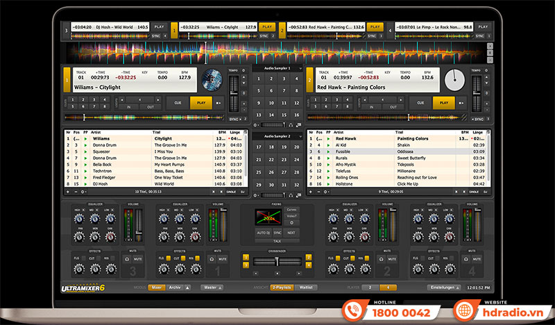 giao diện phần mềm Ultramixer 