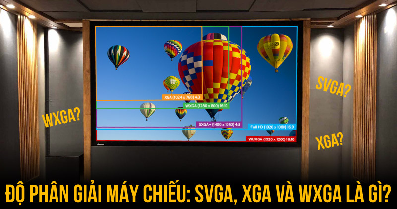 Độ phân giải máy chiếu: SVGA, XGA và WXGA là gì?