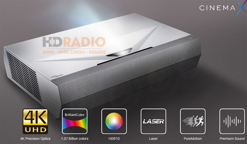 máy chiếu 4K siêu gần Optoma CinemaX P2