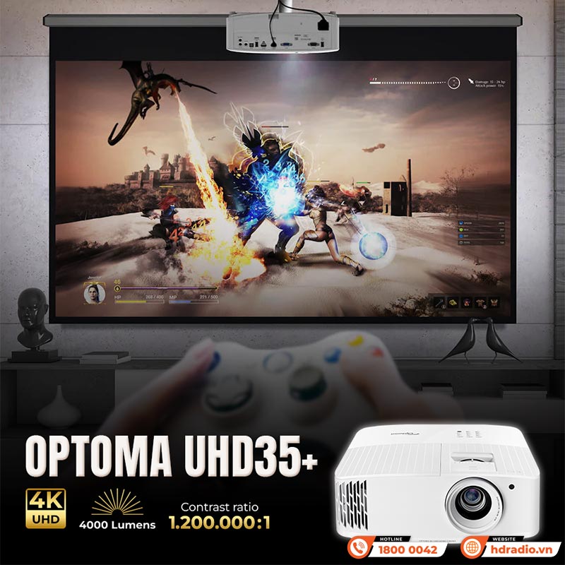 Máy chiếu 4K Optoma UHD35+