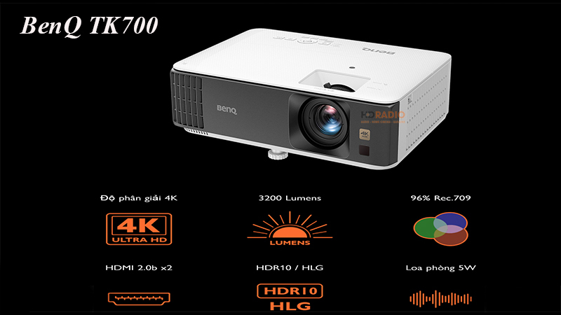 Máy chiếu 4K BenQ TK700