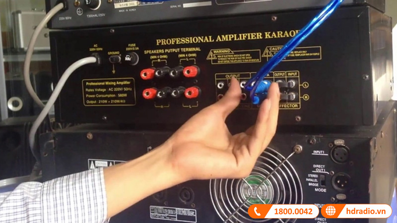 Cách kết nối Equalizer với Amply hát karaoke