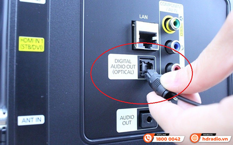 Cách Kết nối Tivi với Loa qua cổng Optical