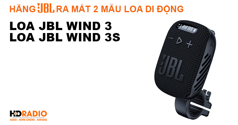 Hãng JBL ra mắt 2 mẫu loa bluetooth mới dành cho xe máy và xe đạp mới mang tên Wind 3, Wind 3s