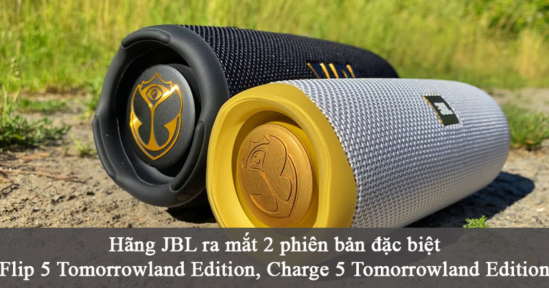 Đắm chìm với vẻ đẹp 2 phiên bản JBL Flip 5 Tomorrowland Edition và JBL Charge 5 Tomorrowland Edition