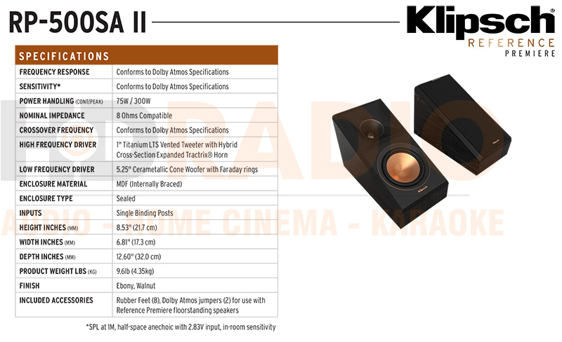 Loa Klipsch RP-500SA II