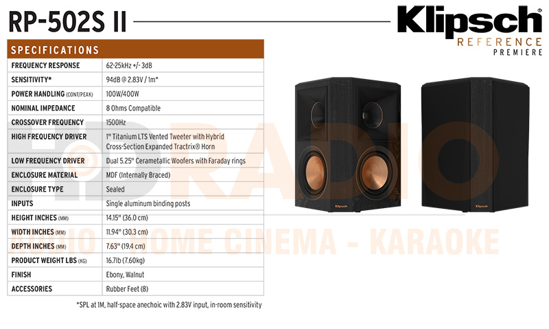 Loa Klipsch RP-502S II
