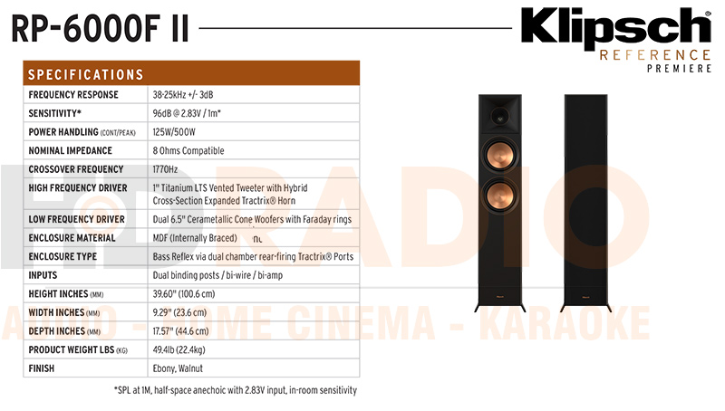 Loa Klipsch RP-6000F II