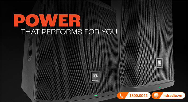 dòng JBL PRX900 có công suất 2000W với bộ khuếch đại class D
