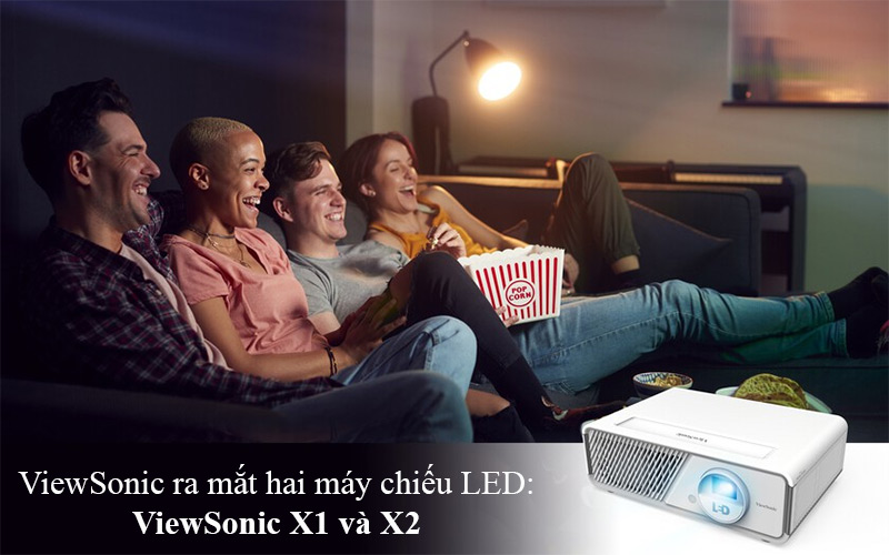 ViewSonic ra mat may chieu LED the he moi X1 va X2