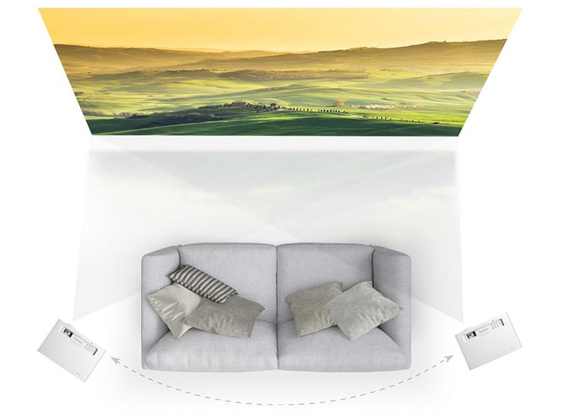 ViewSonic ra mat may chieu LED the he moi X1 va X2