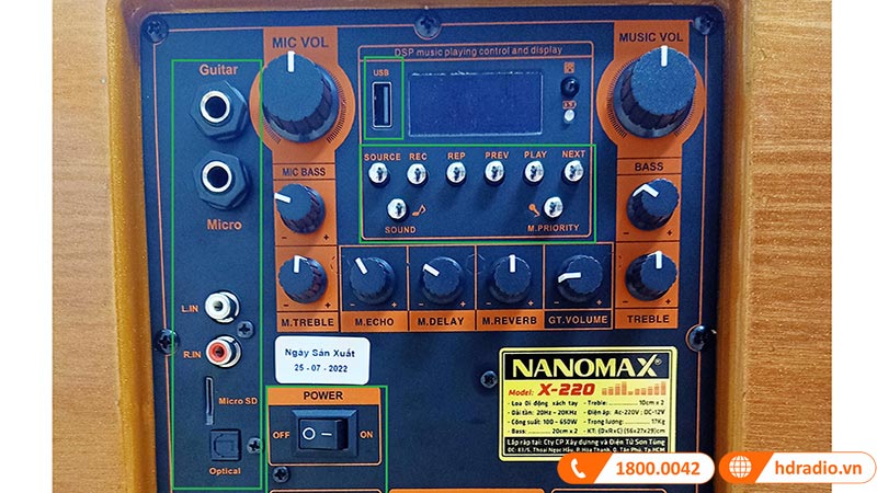 ý nghĩa các nút trên loa kéo