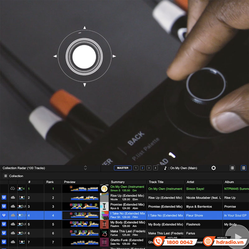 Bàn DJ AlphaTheta DDJ-GRV6