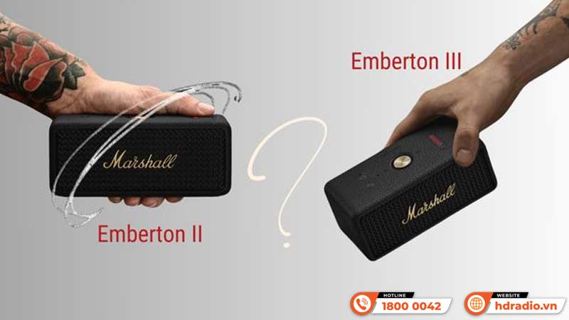 So sánh loa Emberton 2 với Emberton 3 về Giá