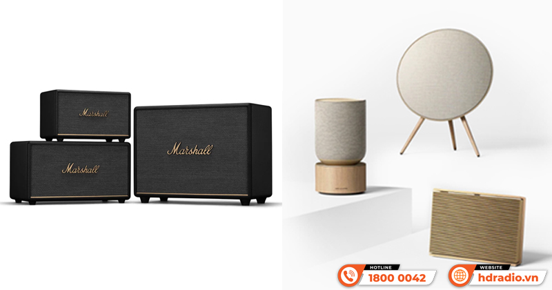 So sánh loa Marshall với loa Bang & Olufsen
