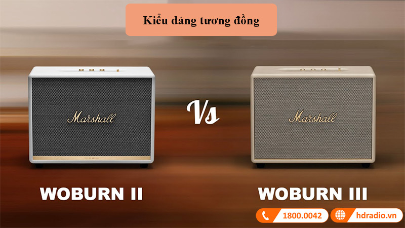 So sanh Loa Marshall Acton 2 va Loa Marshall Acton 3
