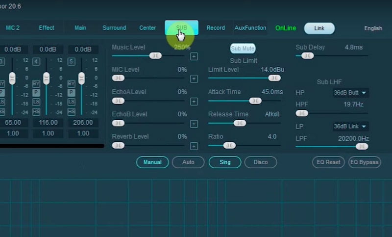 Cach cat tan so loa sub