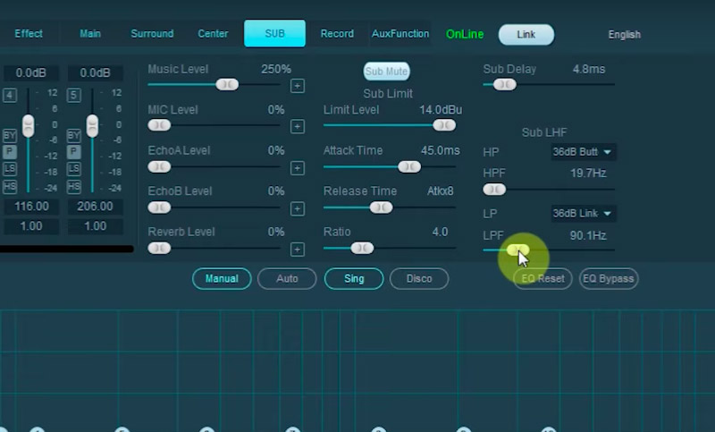 Cach cat tan so loa sub