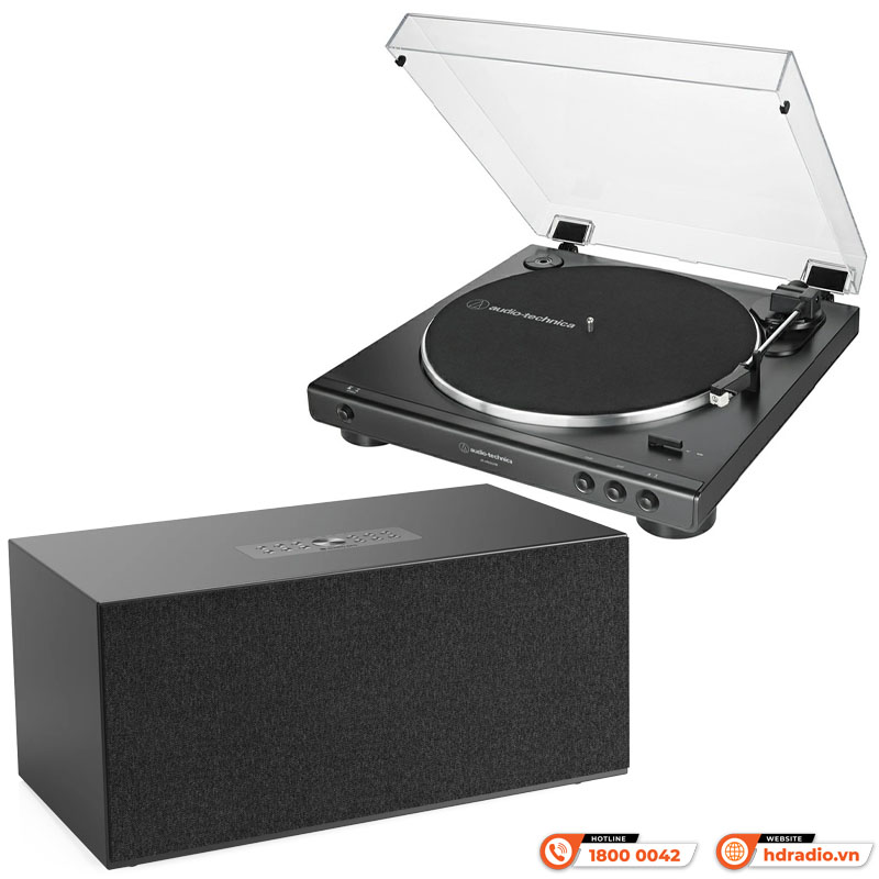 Combo nghe nhạc Đầu đĩa than Audio Technica AT-LP60XUSB và Loa AudioPro C20