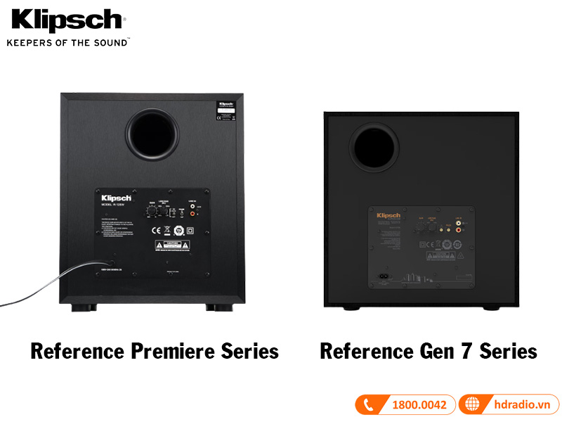 he thong bass reflex o loa sub cua klipsch reference 2022 va klipsch reference premiere