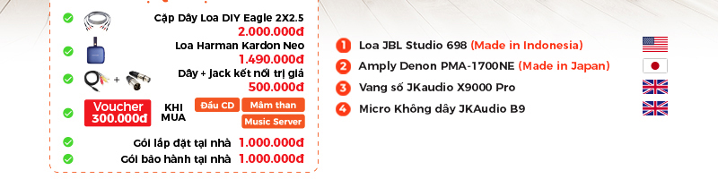 Top 10 dàn nghe nhạc Denon chất lượng được yêu thích nhất hiện nay