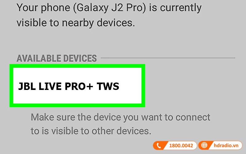 Click vào tên tai nghe Click vào tên tai nghe