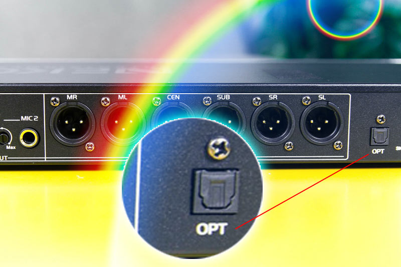 Cổng quang tích hợp trên Vang số chỉnh cơ