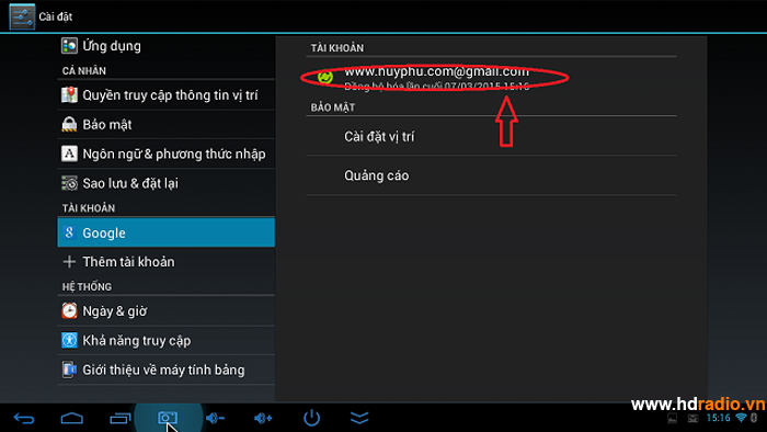 Hướng dẫn thay đổi tài khoản CH PLAY (Google Play) đăng nhập tài khoản của bạn