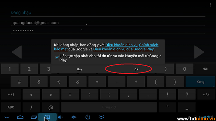Hướng dẫn thay đổi tài khoản CH PLAY (Google Play) đăng nhập tài khoản của bạn