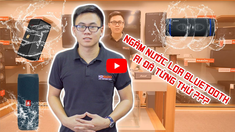 test chong nuoc Loa bluetooth